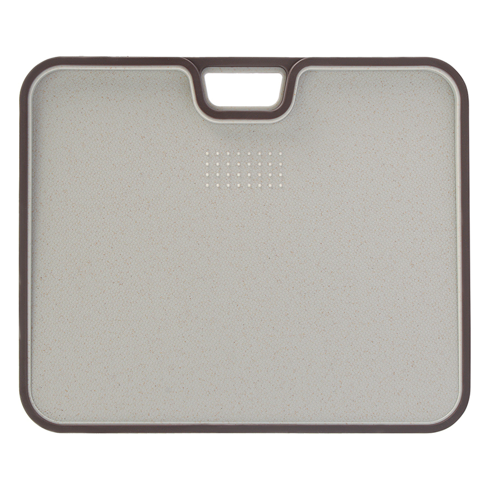 Доска разделочная 34х28см Smart Solutions Ness светло-серая с темно-сливовым кантом