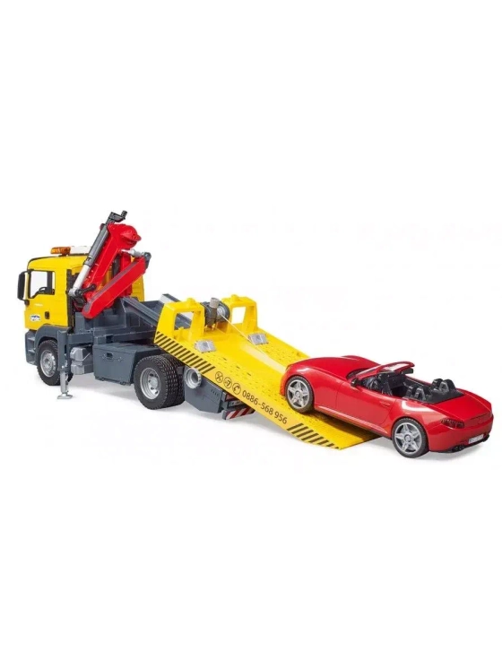 Эвакуатор MAN TGS с машинкой Bruder 03750