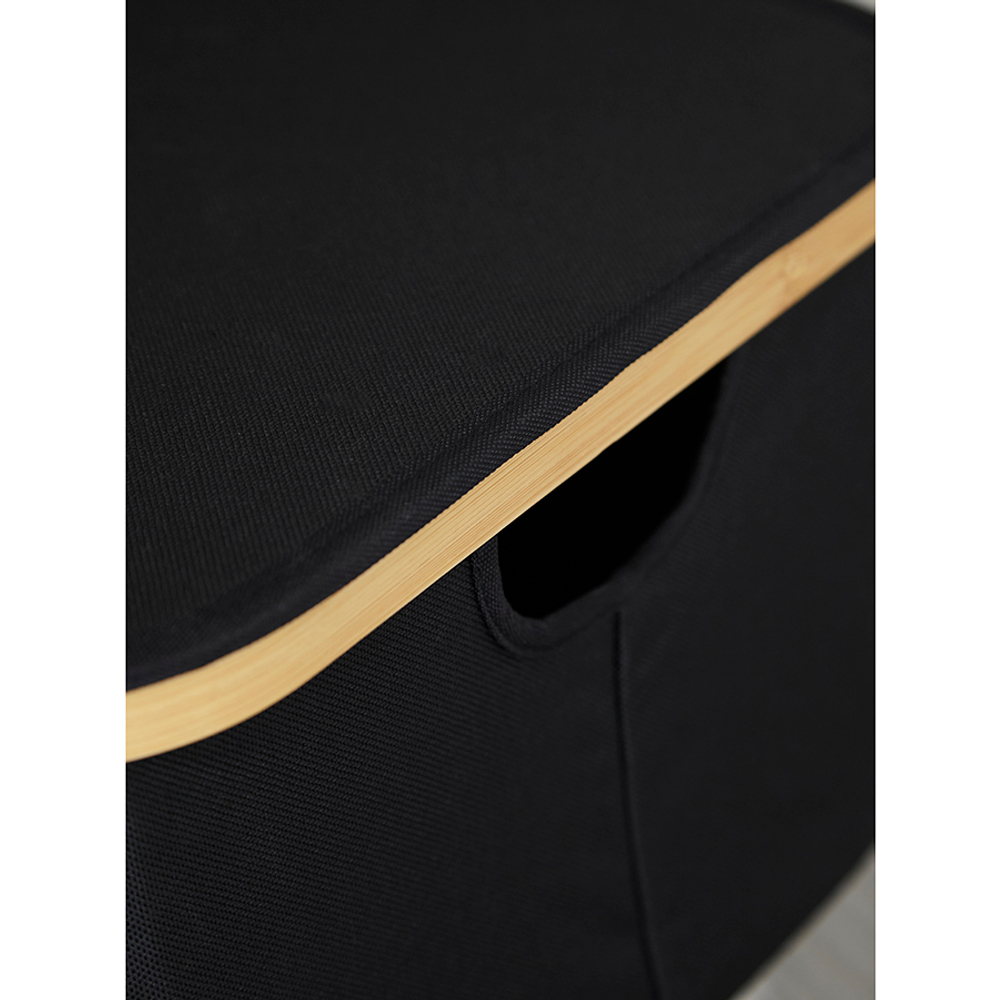 Корзина для белья 40x33x20см Smart Solutions Neat Low черная