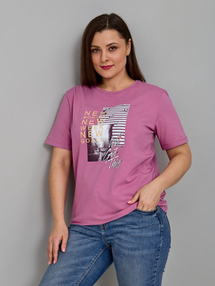 Футболка Фв-107/фуксия-город