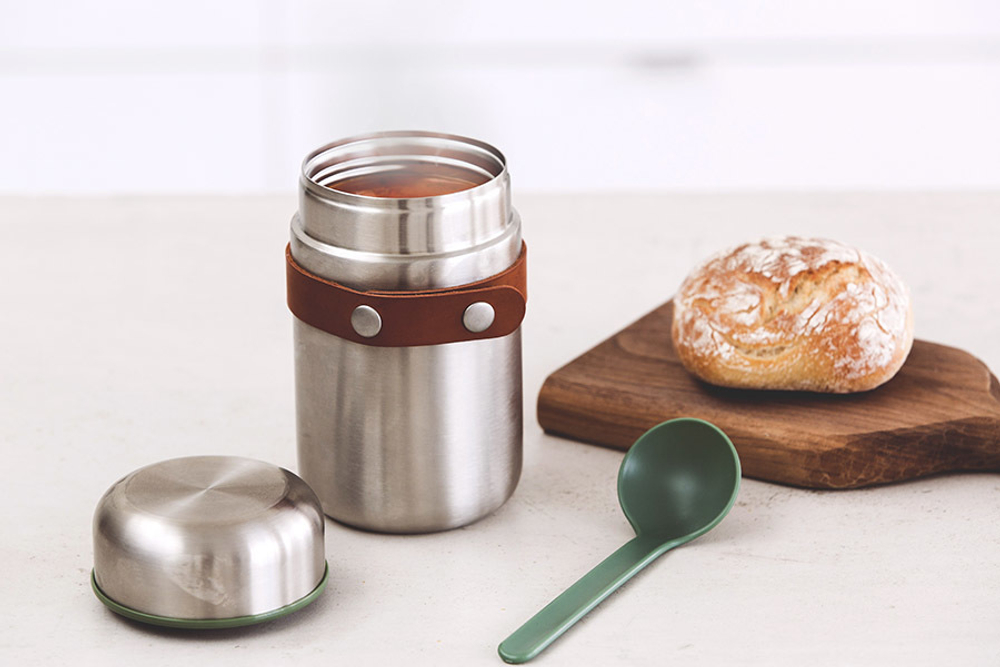 Термос black+blum, food flask, 400 мл, зеленый