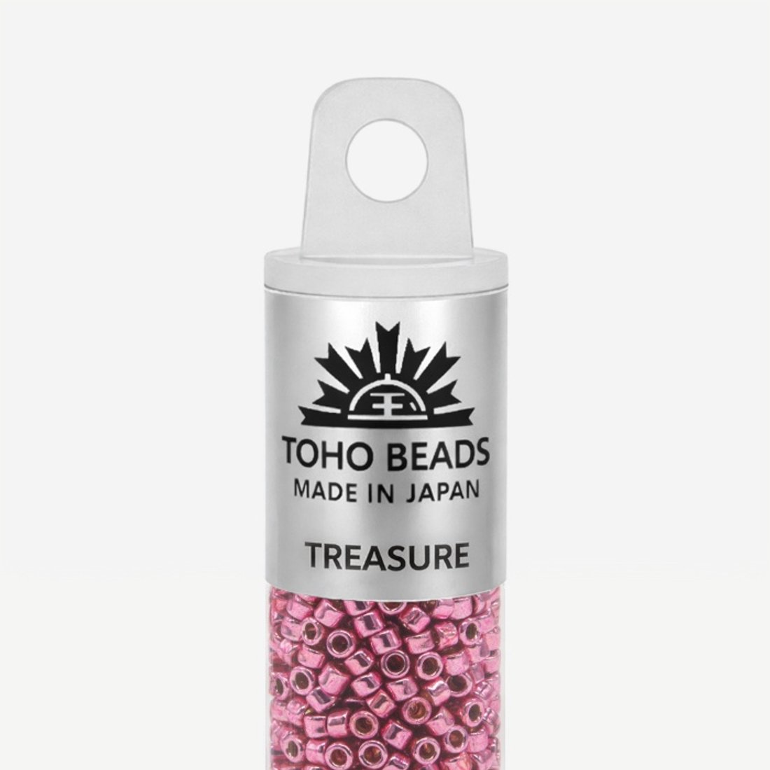 Японский бисер TOHO Treasure (№PF553), непрозрачный глянцевый с металлическим блеском