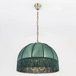 Citilux Базель CL407132 Люстра подвесная с зелёным абажуром