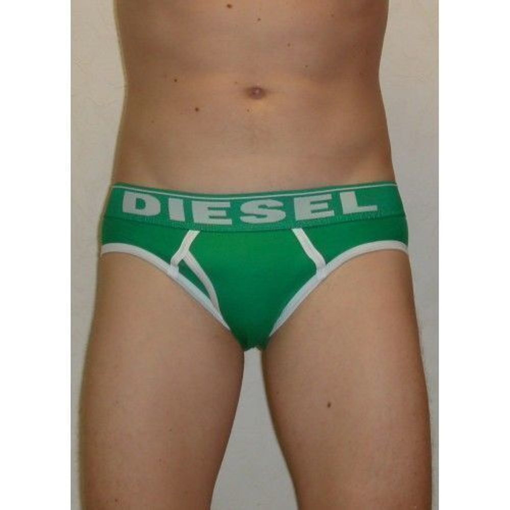 Мужские трусы брифы зеленые Diesel DIS0080
