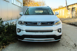Защита переднего бампера (нержавейка) Changan CS35Plus (2018-2023) d42