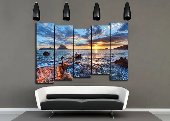 Модульная картина "На берегу моря"