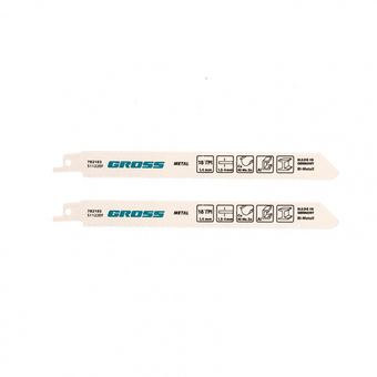 Полотна по металлу для сабельной пилы 4402 - S1122EF, 180 x 1.4 мм, 2 шт. Gross