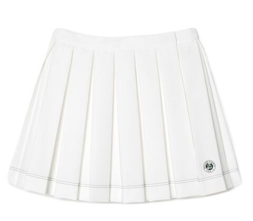 Теннисная юбка Lacoste Sport Roland Garros Edition Pleated - white