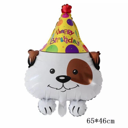 Шар (26""/66 см) Фигура, Собака в колпачке, 1 шт. В061