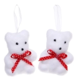 Подвеска «Милые медвежата» (набор 2 шт), Белый