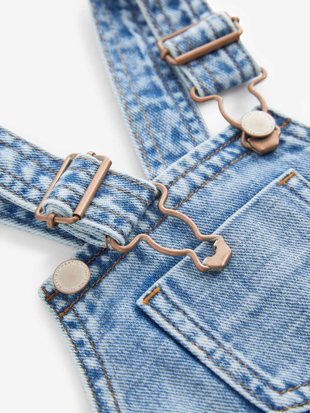 Полукомбинезон джинсовый для мальчика Next 912-811, Синий