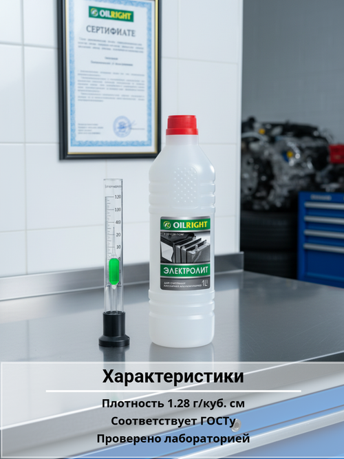 Электролит 1,28 г/куб.см 1л.