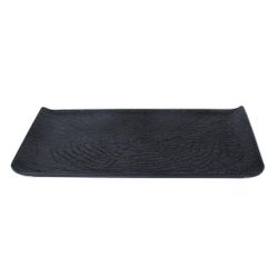 Блюдо прямоугольное 29,5*14,8 см h2 см с бортами Side Up2 Black Raw Wood P.L. Proff Cuisine [4]
