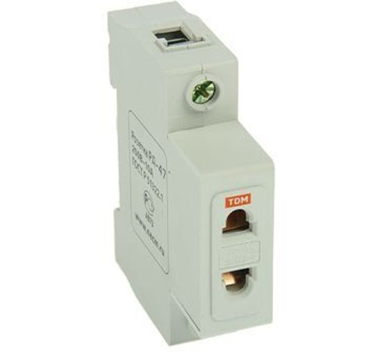 Розетка TDM РД-47 1П 10А на Din-рейку SQ0209-0002