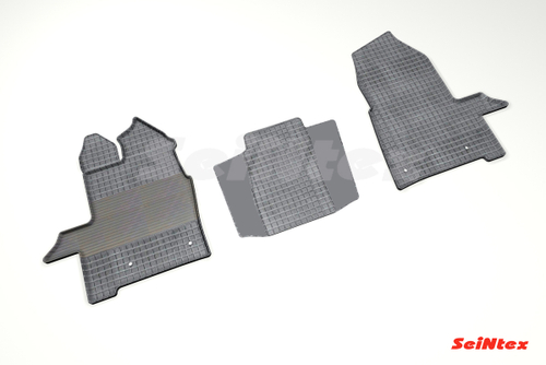 Резиновые коврики Сетка для коммерческого транспорта для Ford Tourneo Custom 2017-н.в., Seintex.88293