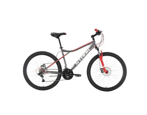 Велосипед Stark'22 Slash 26.1 D Steel серый/красный 14.5"