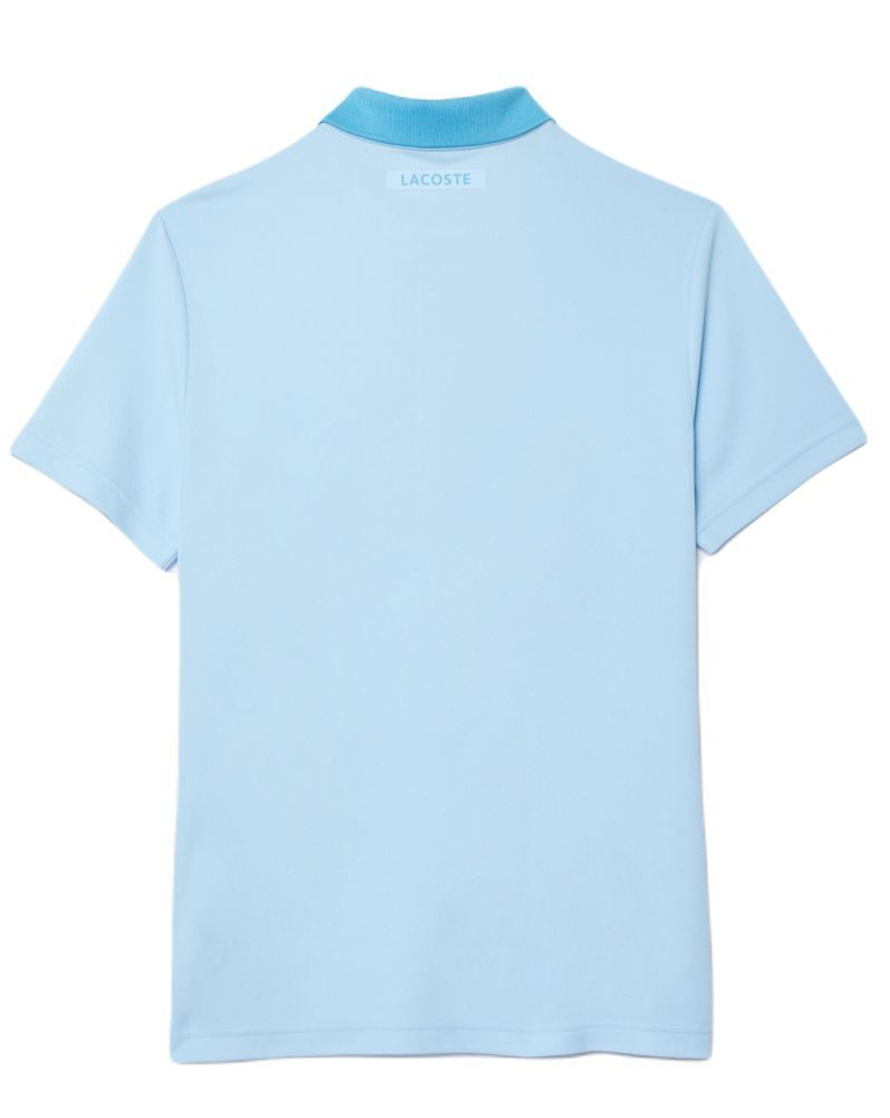 Мужское теннисное поло Lacoste Tennis x Novak Djokovic Fan Version - небесный