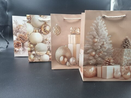 Пакет подарочный новогодний 18*10*23 МС-7703 МИКС3 бумага КНР