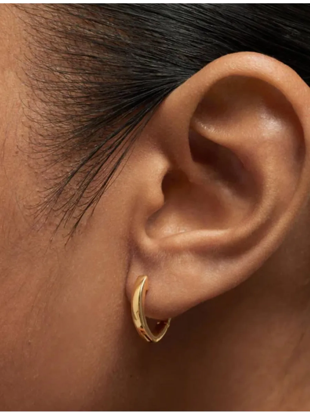 Серьги Duke Hoops серебро 925 пробы покрытое золотом