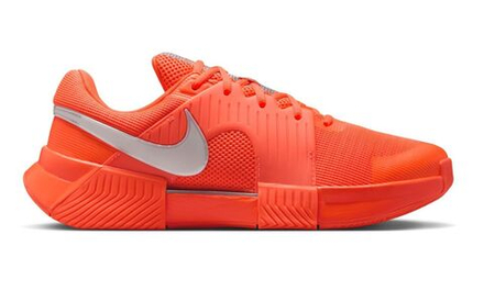 Мужские кроссовки теннисные Nike Zoom GP Challenge 1 HC Premium - hyper crimson/metallic silver