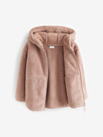 Куртка флисовая на молнии для девочки Next B73-565, Коричневый