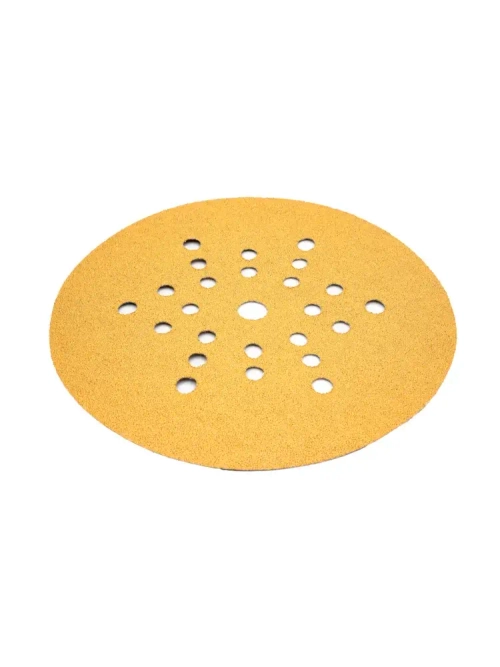 225мм P60 10шт. Шлифовальный абразивный круг для шлифовки под липучку Minamo Golden Warrior