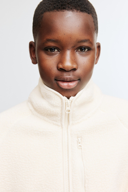 H&M Мягкая плюшевая куртка, светло-бежевый