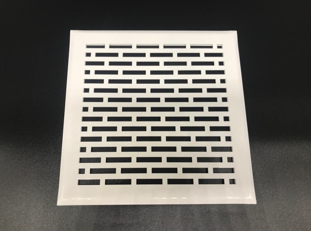 Решетка стальная на магнитах РП Кирпич-200 белая