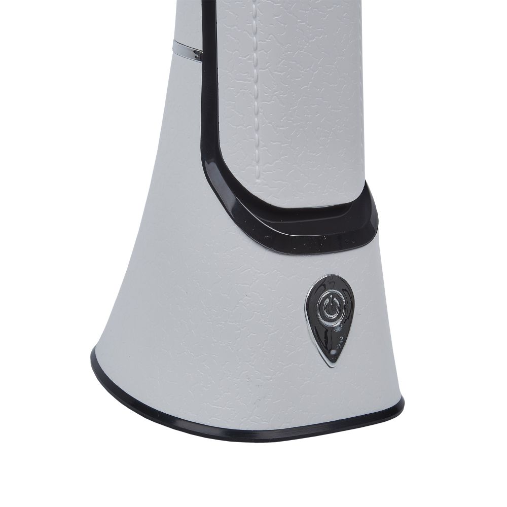TLD-564 White-Black-LED-500Lm-3000-6000K-Dimmer-NightLight Светильник настольный с ночником. 8W. Сенсорный выключатель. Диммер. Белый с черным. ТМ Uniel