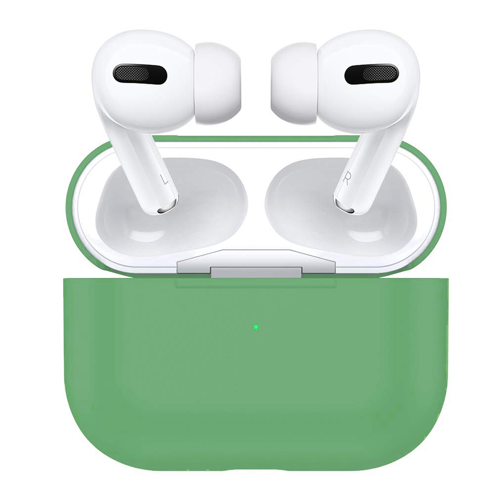 Чехол КАРТОФАН для Apple AirPods Pro (арт. AIRPRO-SLIM-SILICON-GREEN)