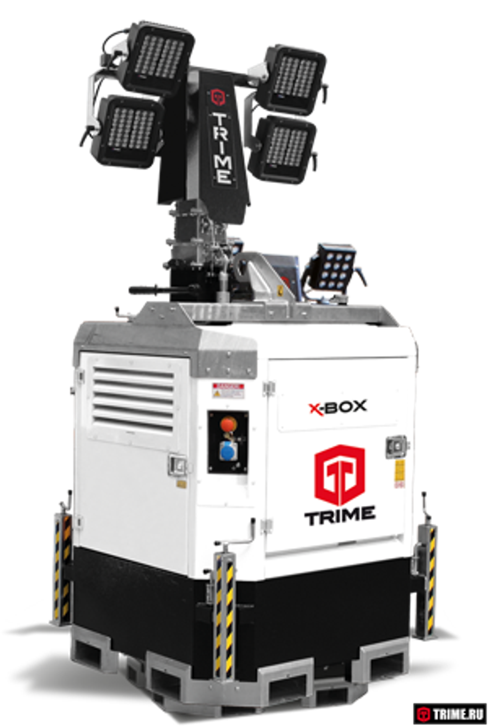 Осветительная вышка TRIME X-Box 4x160W 48V LED дизельная - [8.5 м / Kubota]