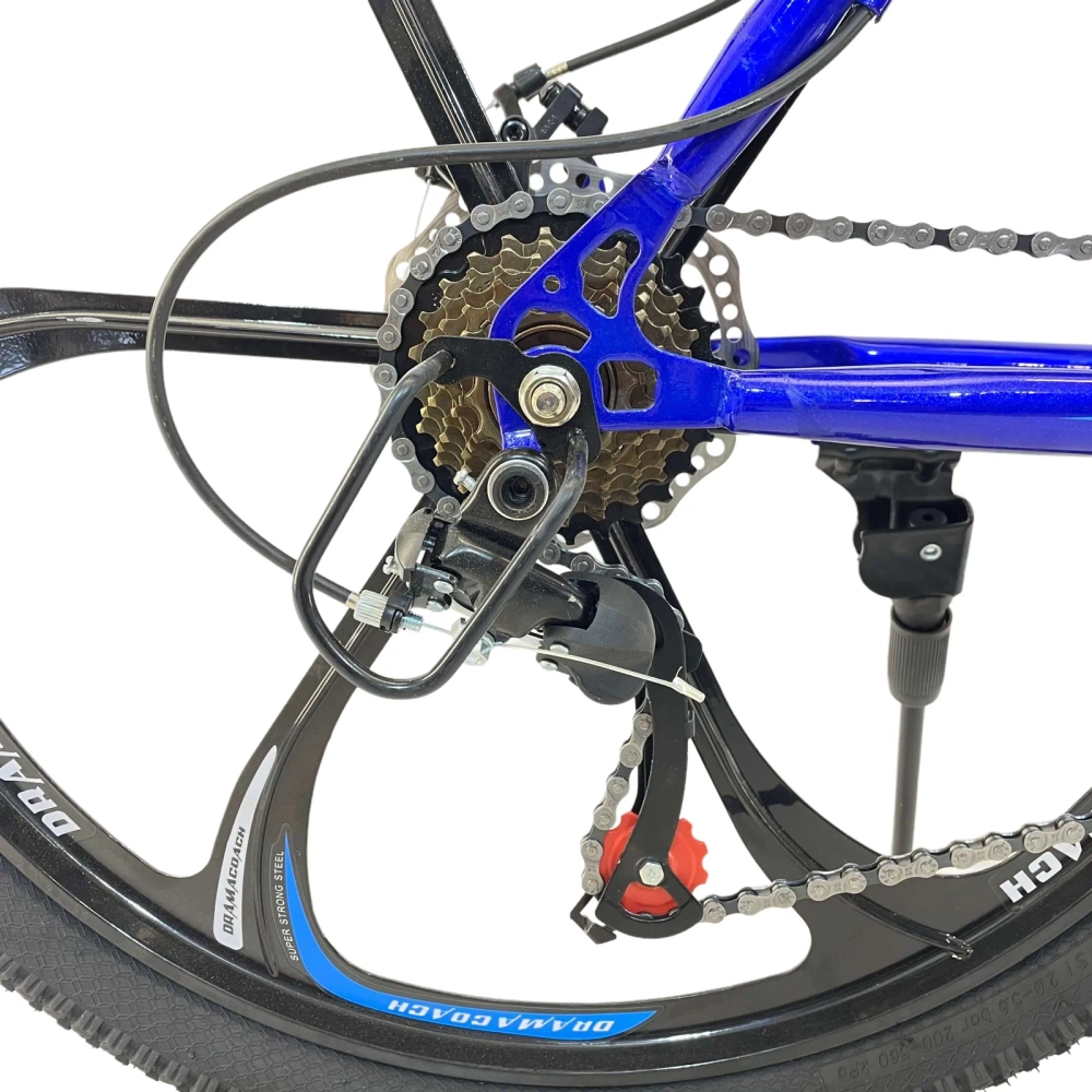 Велосипед Dinos 26" 21скор (стальная рама, диск. тормоз, Литые диски) Синий (DIN-15-4)