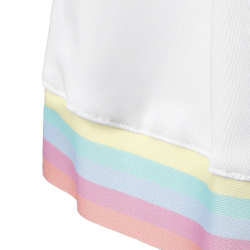Женская теннисная юбка Quiet Please Rainbow Bounce Skirt Women - White, Multicoloured