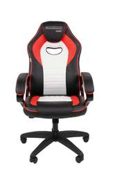 Офисное кресло Chairman Game 16 Россия экокожа черный/красный/белый