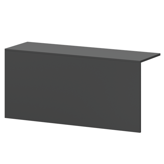 Накладка для стойки А-654 Графит 1210x380x560 Ресепшн