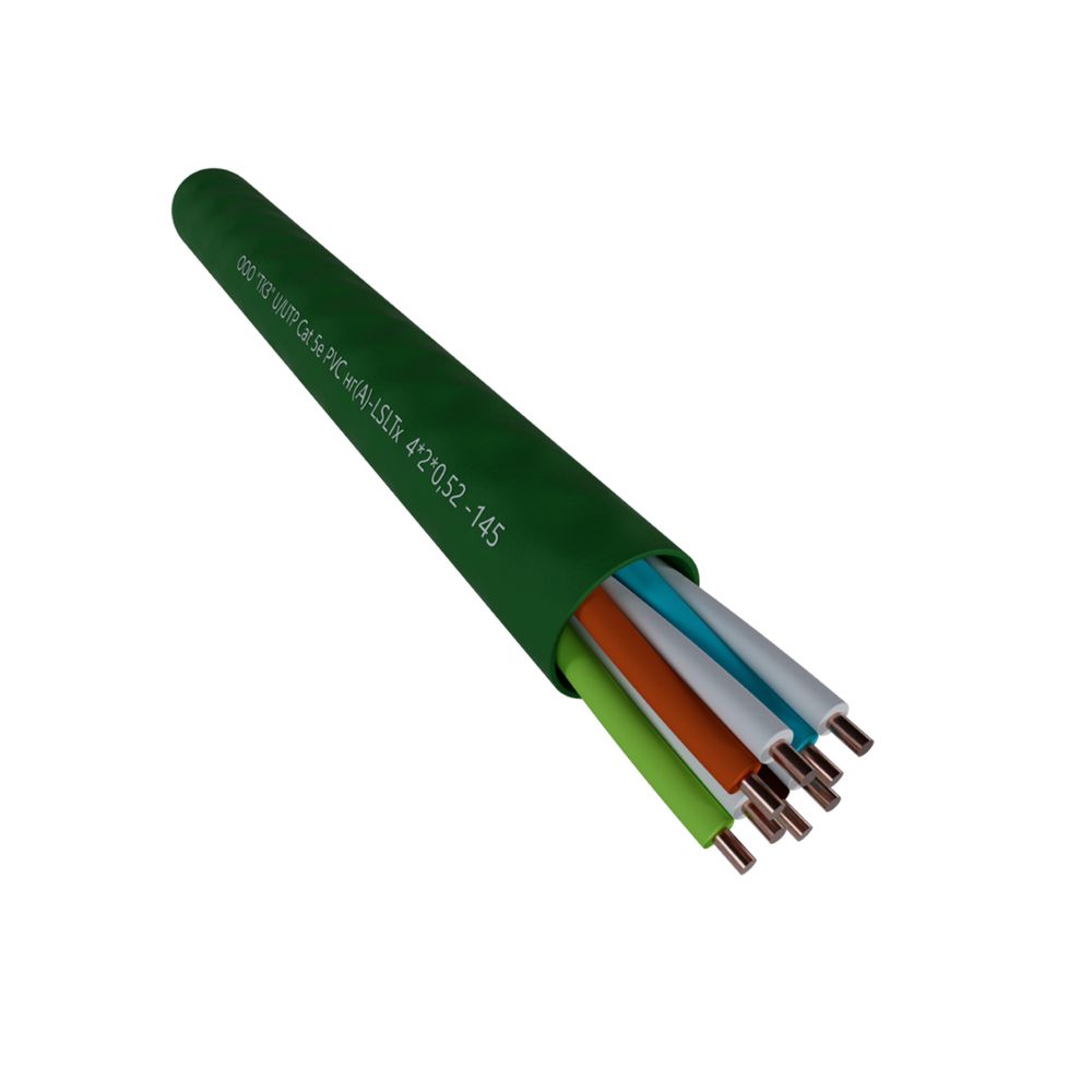 U/UTP кат.5e, 2 пары, 0,46 PVC нг(А)-LSLTx кабель витая пара Фариаль