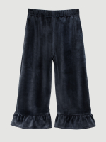 Велюровые брюки с воланами Mjölk Mist Grey