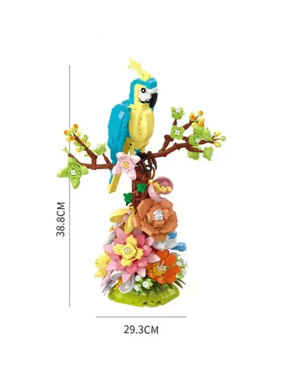 Конструктор Попугай в цветах 1162 детали