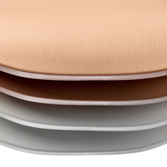 Стул Seven Style пудровый с белыми ножками