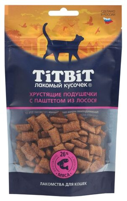 Лакомство TiTBiT хрустящее с БАРАНИНОЙ для кошек, 60 г х 5 упаковок