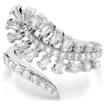 VIENNA:RING FEATHER WHI/RHS 58