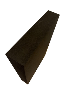 Опорный блок для йоги из EVA-пены плоский, черный