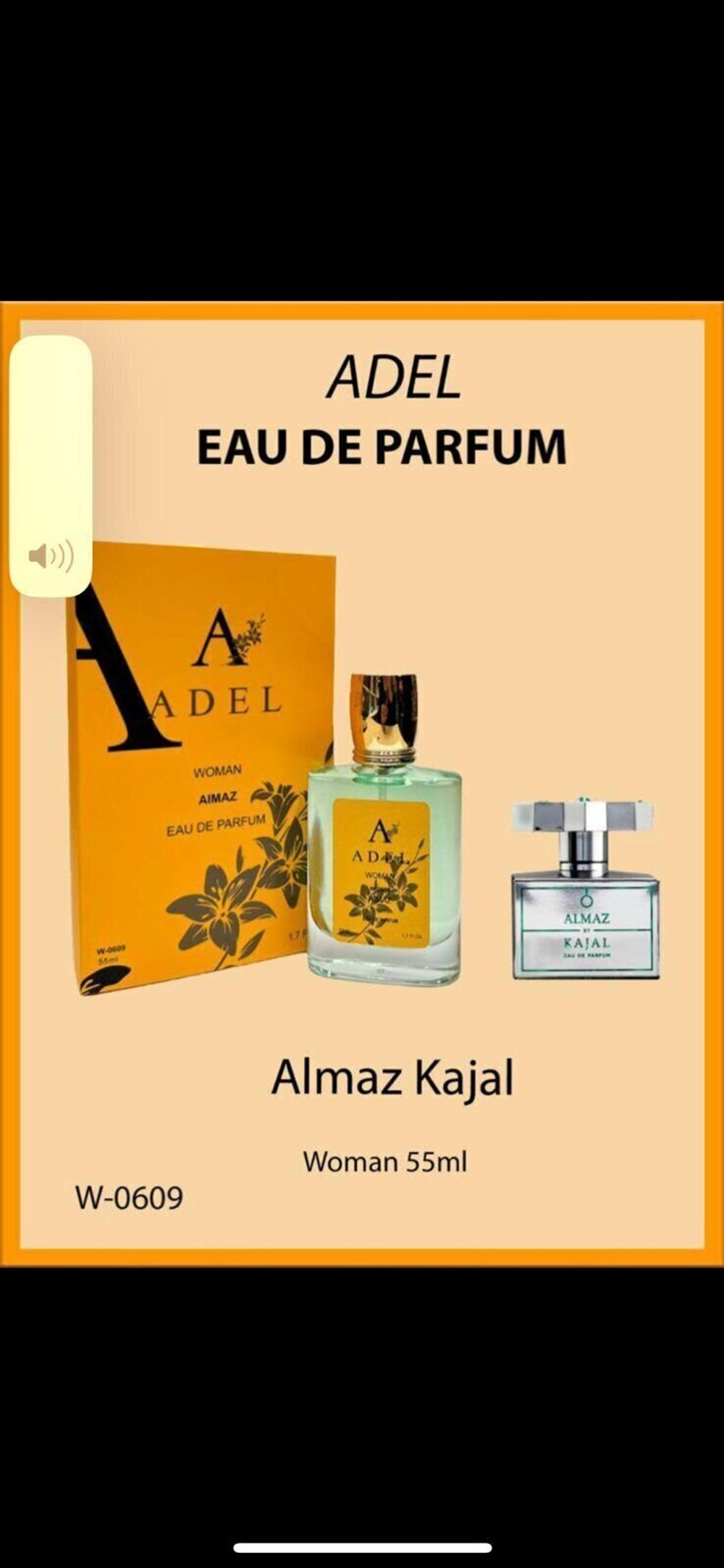 Adel W-0609 Kajal Almaz eau de parfum for women 55 ml.