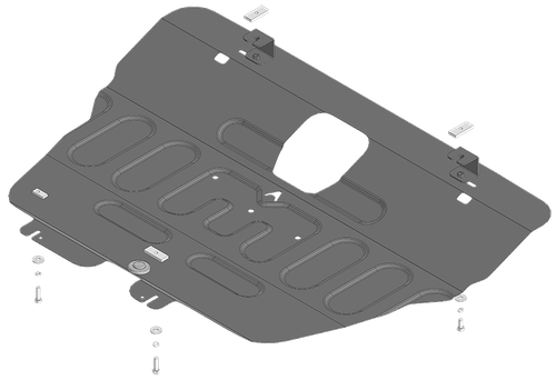 Защита стальная 1,5 мм Д, КПП Jetour X90 Plus MOTODOR.59011