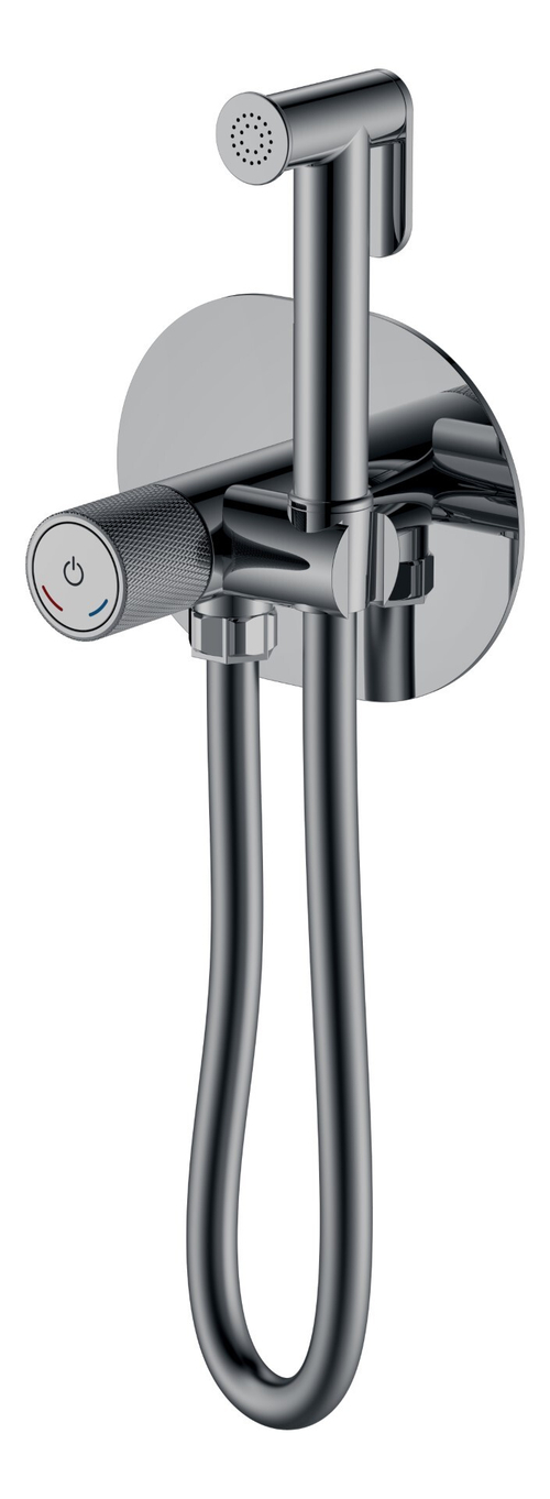 Boheme Смеситель гигиенический TECH Shine Gun Metal