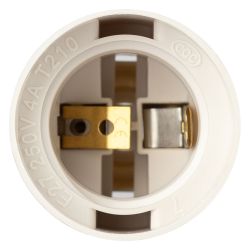 Патрон ЭРА Е27 подвесной пластик, белый, Б/Н, гр.уп., 50 шт. | Патроны, переходники, ПРА