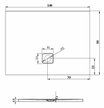 Душевой поддон Riho Basel 418 140x90 D005027005 белый