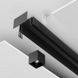 Профиль для ниши скрытого монтажа в гипсокартонный потолок Maytoni ALM-11681-PL-B-2M