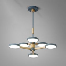 Люстра на штанге TURNA DBL L6 Gray