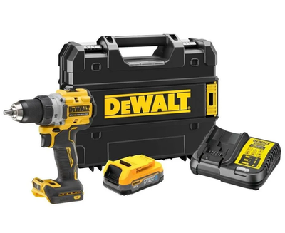 Аккумуляторная дрель-шуруповёрт 90Нм PowerStack DEWALT DCD800E1T
